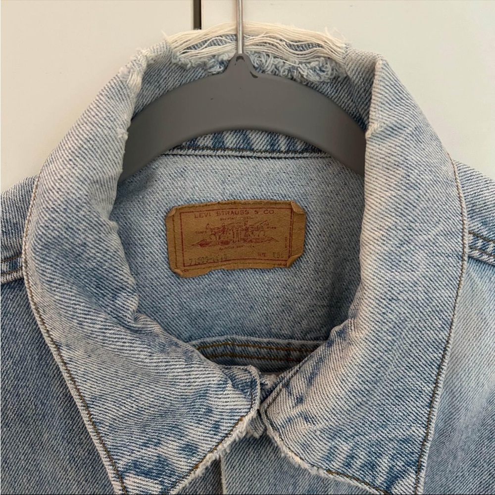 Vintage Levi’s Jean Jacket Sashiko Repaired - Picture 3 of 10